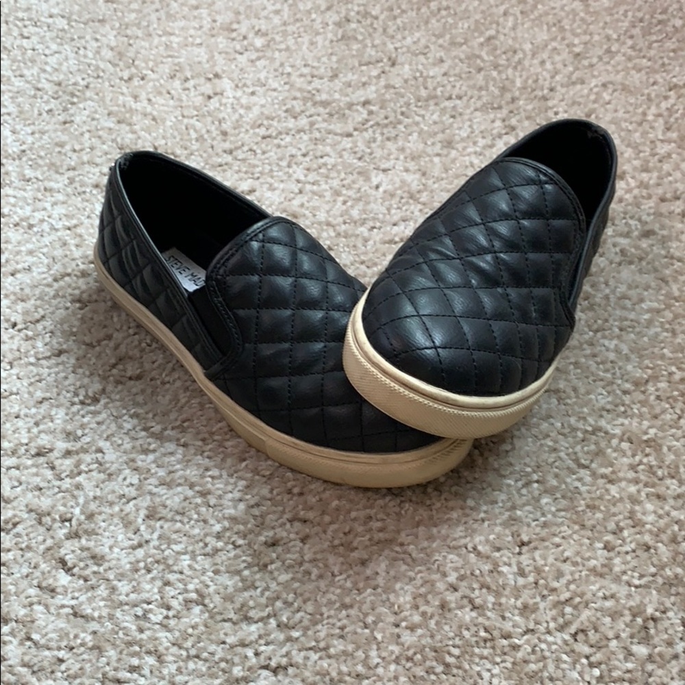 Steve Madden quilted leather sneakers